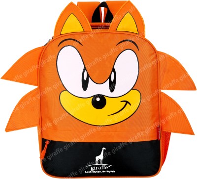 Giraffe 17L Micky Mouse Printed School Backpack /Nursery1st std Girls, Boys and Kids 17 L Backpack(Orange)