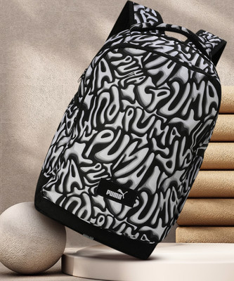 PUMA ACADEMY AOP Backpack 29 L Backpack(Black)