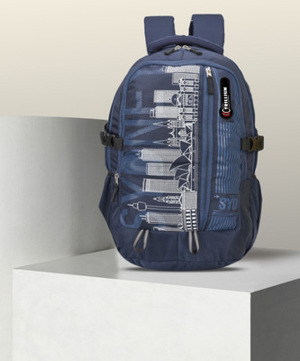Trillium For Men Women,Office School College,Internal Organiser,With Rain Cover(1009) 35 L Laptop Backpack(Blue)