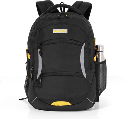 warziya bags NEXO LARGE Built for Travel, Ready for Life, Smart Space. Stylish Comfort 35 L Laptop Backpack(Black, Yellow)