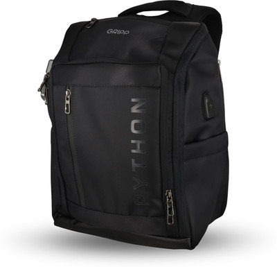 Gripp PYTHON Anti Theft Backpack/Bag for 16 inch Laptop with USB Charging Port 24 L Laptop Backpack(Black)
