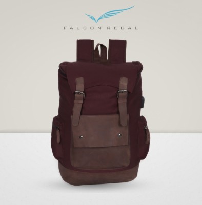 Falcon Regal Imperial Stride 24 L Laptop Backpack(Maroon)