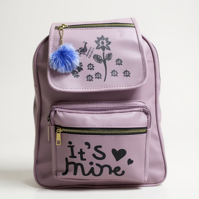 Frobia Backpack School Bags for Women College Backpack Coaching Bag School Backpack 24 L Backpack(Purple, Black)
