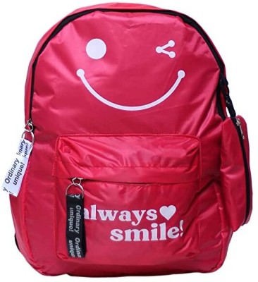 Bluewish Always Smile Backpack for College/School/Office Going Girls /Stylish Backpack 30 L Backpack(Red)