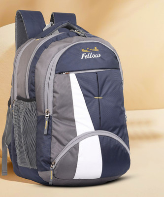 fellow Large 45 Litres Waterproof Laptop Backpack (PU) Unisex college Bags And Casual Use (Blue) 45 L Laptop Backpack(Blue)