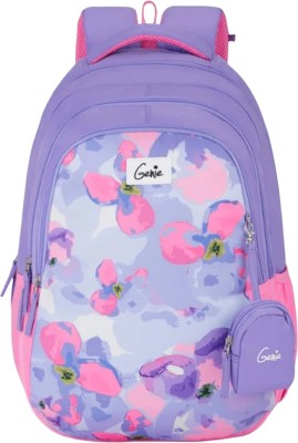Genie Waterlily 36L Lavender School Backpack With Premium Fabric 36 L Backpack(Multicolor)