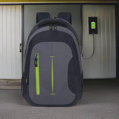 HouseOfCommon backpack bag laptop bag school backpag(18.4*14) 37.1 L Laptop Backpack(Black)