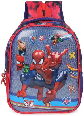 Stylbase Kids Trends Spider man 3D Character Embossed School Bag -2-6 age 10 L Backpack(Multicolor)