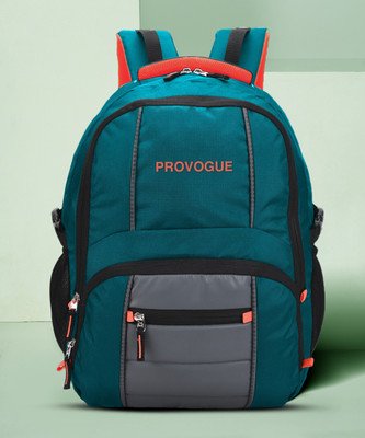 PROVOGUE unisex backpack with rain cover and reflective strip 35 L Laptop Backpack(Green)
