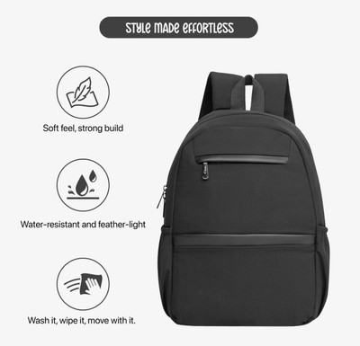 LAMISA Peak Vibe Backpack 30 L Backpack(Black)