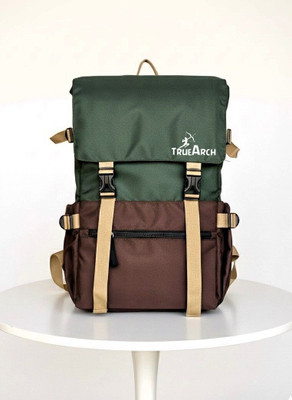 TrueArch Atlas Travel Laptop Backpack|Stylish Office Bag for 15.6 Inch 35 L Laptop Backpack(Green, Maroon)