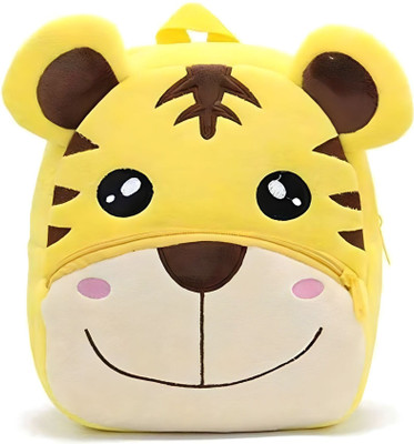 ArtNDart Tiger Plush Bag for 2 to 6 years kids 10L 10 L Backpack(Yellow, Brown, Black, Pink)