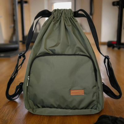 Alienoid Activity Drawstring Sack With Adjuster Buckle for Gym, Trekking & Other Sports 15 L Backpack(Green)