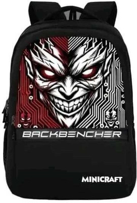 Minicraft Devil BACKBENCHER Edition 28 L Laptop Backpack 28 L Laptop Backpack(Black)