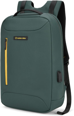 NASHER MILES Staten Passenger Workpack | Polyester | USB charging | Ideal For Office 29 L Laptop Backpack(Green)