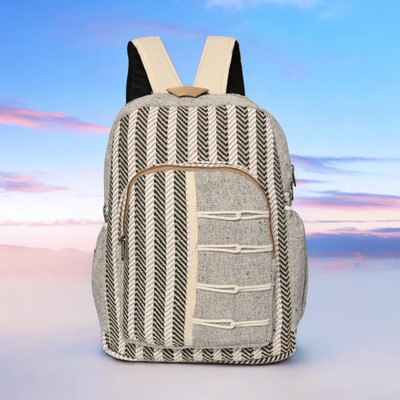 green basket Colorful Tribal Designs – Versatile Canvas Daypack for Everyday Use 25 L Laptop Backpack(Multicolor)
