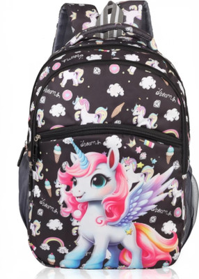 Kstyle School Bag – Lightweight, Durable & Stylish Backpack for Kids (3-9 Yrs) 24 L Backpack(Black)