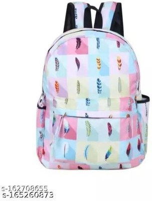 Lizards Multi Colored Floral Pattern Stylish and Trendy College For women/girl Backpack 15 L Backpack(Multicolor)