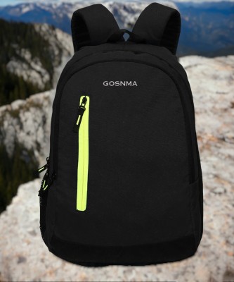 GOSNMA Backpack Eco Light weight Laptop Backpack 18 L Laptop Backpack(Black, Black)