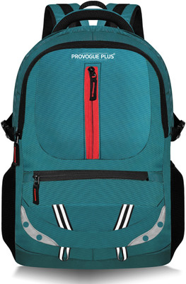PROVOGUE PLUS Water Rasistant Fabric Classy Unisex School College Bag With Reflective Strip 35 L Backpack(Blue)