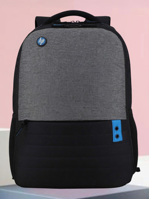 HP Dynamic School Collage Office waterproof 27.6 L Trolley Laptop Backpack(Black, Grey)