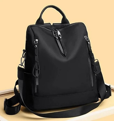 JAISOM Medium 25 L Stylish Laptop Bag For Women | Affordable 25 L Laptop Backpack(Black)