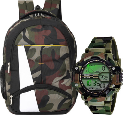 Capitalpoint Super Casual Backpack, College Bag, school bag with (Green) 35 L Laptop Backpack(Multicolor)