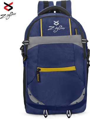 zaysoo Unisex backpack with reflective strip along with rain cover 40 L Laptop Backpack(Blue)