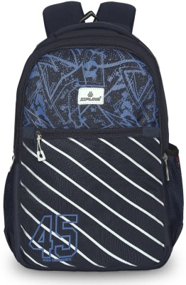 ZIPLINE With 3 Compartment Bags For School College For Boys Girls Mens Women 35 L Backpack(Blue)