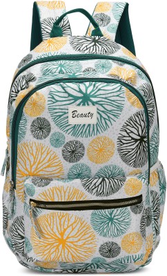 BEAUTY GIRLS BY HOTSHOT1570|School Bag|Tuition Bag|College Backpack|ForGirls&Women|18Inch| 25 L Backpack(White)