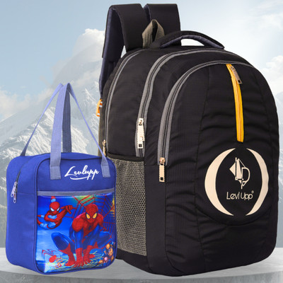 levlupp Stylish Multipurpose Backpack with Free Insulated Lunch Bag Combo 40 L Backpack(Black)