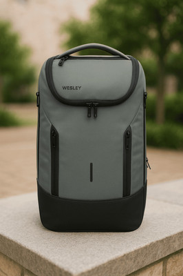 WESLEY Rover Pro Series Smart Anti-Theft Laptop Backpack With USB-A & C Type Charging 30 L Laptop Backpack(Grey)