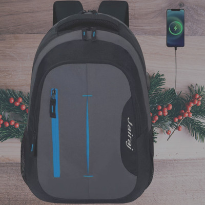 JairaJ backpack bag laptop bag school backpag(20*14) 38 L Laptop Backpack(Blue, Black)