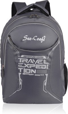 SEE-CRAFT LARGE 35LTR laptop backpack 35 L Backpack(Grey)