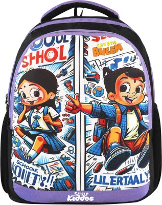 smily kiddos Licensed Chhota Bheem Preschool Backpack I - Purple 10 L Backpack(Purple)