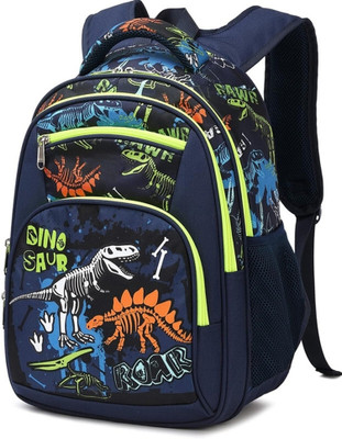 Frantic Waterproof Polyester School Bag With Pencil/Staionery Pouch 26 L Backpack(Blue)