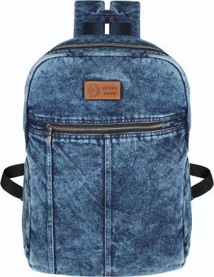DENIM DOTS DD-2021-BP-L 25 L Laptop Backpack(Blue)