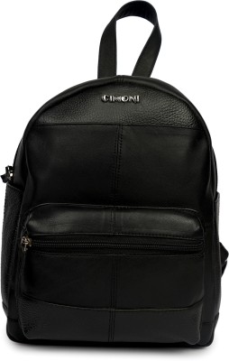 CIMONI Genuine Leather Backpack 35 Liters 15.6 IN Classic Executive Office Bag 35 L Backpack(Black)