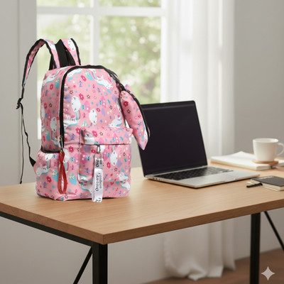 Zaxcer 35 L Lightweight Casual Waterproof Laptop Bag/Backpack for Men Wome 15 L Laptop Backpack(Pink)