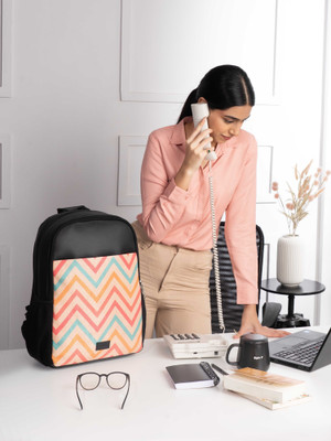 ZOUK WavBeach Statement Backpack 16.9 L Laptop Backpack(Multicolor)