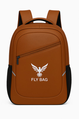 FLY BAG School Bag for Men Women Boy Girl Adults College/School/Tuition/Travel Bag/Brown 30 L Laptop Backpack(Brown)