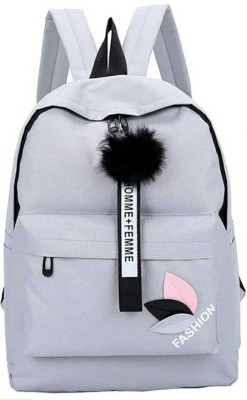 HouseOfCommon Stylish Grey Backpack 25 L Backpack(Grey)