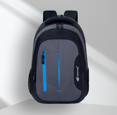 VB VENTURE Durable Water-Resistant with Multiple Compartments for School and College 40 L Laptop Backpack(Black)
