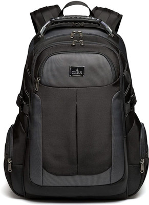 The CLOWNFISH Water Resistant Multifunction Laptop Backpack fits 15.6 inch laptops 34 L Laptop Backpack(Black)