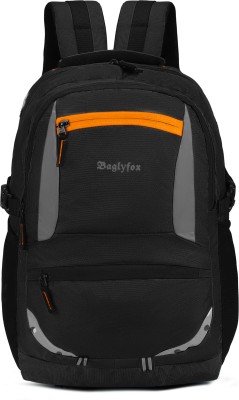 Josh unisex Spacy with rain cover and reflective strip 35 L Laptop Backpack(Black)