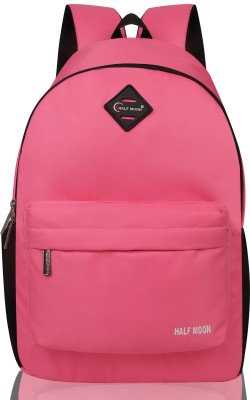 Half Moon 25 l backpack College Tuition Bag 25 L Backpack(Pink)