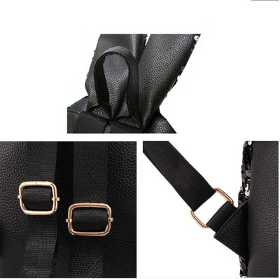 Krismo Black Big Ear Medium Backpack Stylish Comfortable Handbag For Women 25 L Backpack(Black)