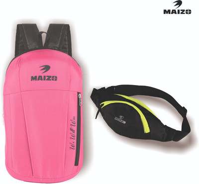 MAIZO Small Backpack with 3-Zip Waist Bag / Fanny Pack(Backpack)