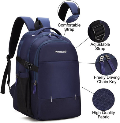 pogago B-0116-NavyBlue 30 L Laptop Backpack(Blue)