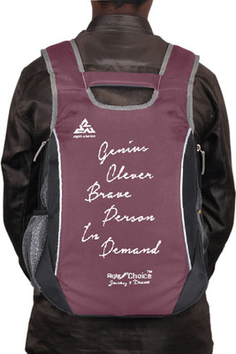 RIGHT CHOICE New (2217) black purple stylish tuff quality college school casual bag boy & gi 5 L Backpack(Purple, Black)